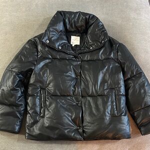 Avec Les Filles Black Puffer Jacket